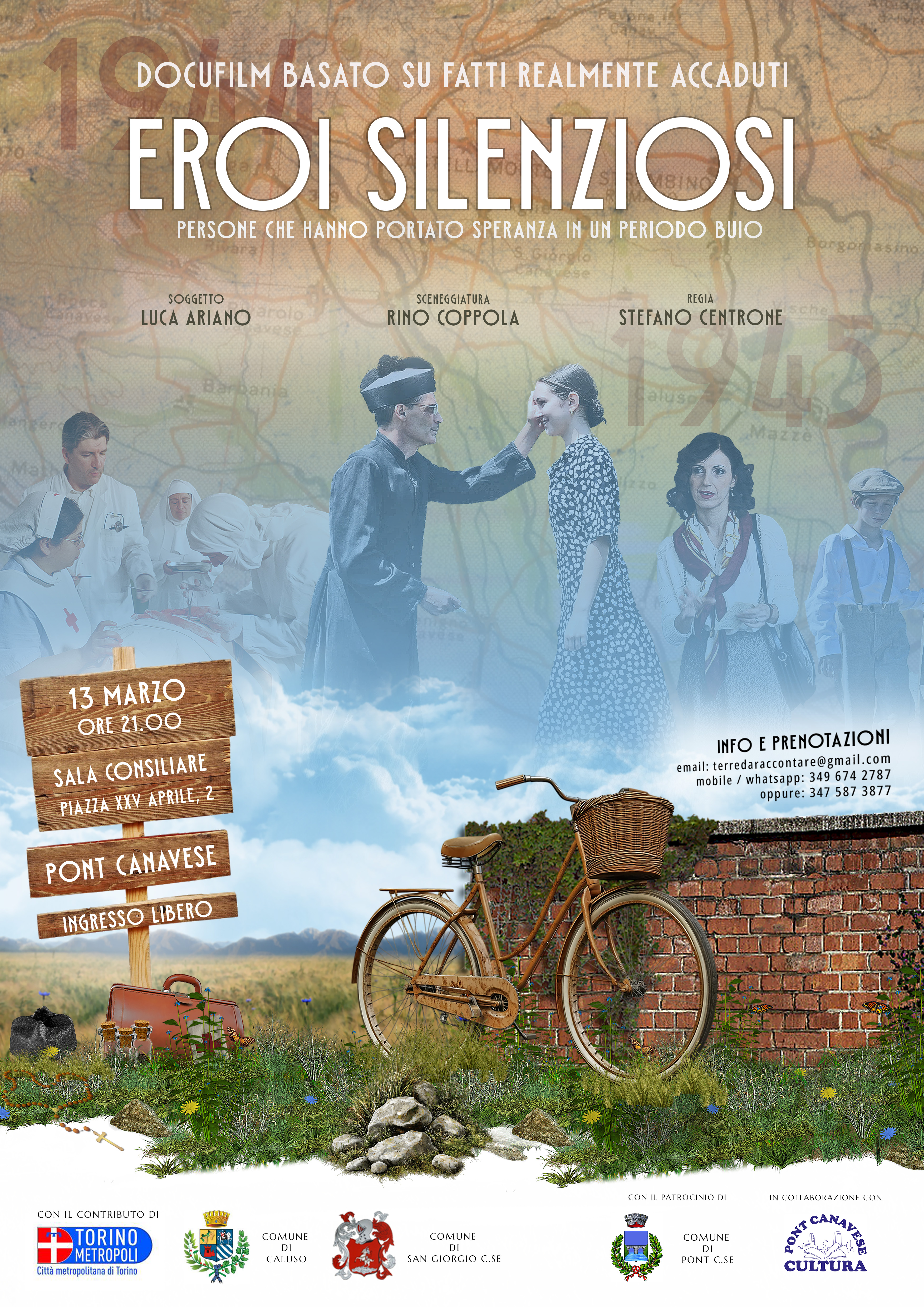 Anteprima manifesto "Eroi silenziosi" - Evento a PONT CANAVESE 13/03/2026