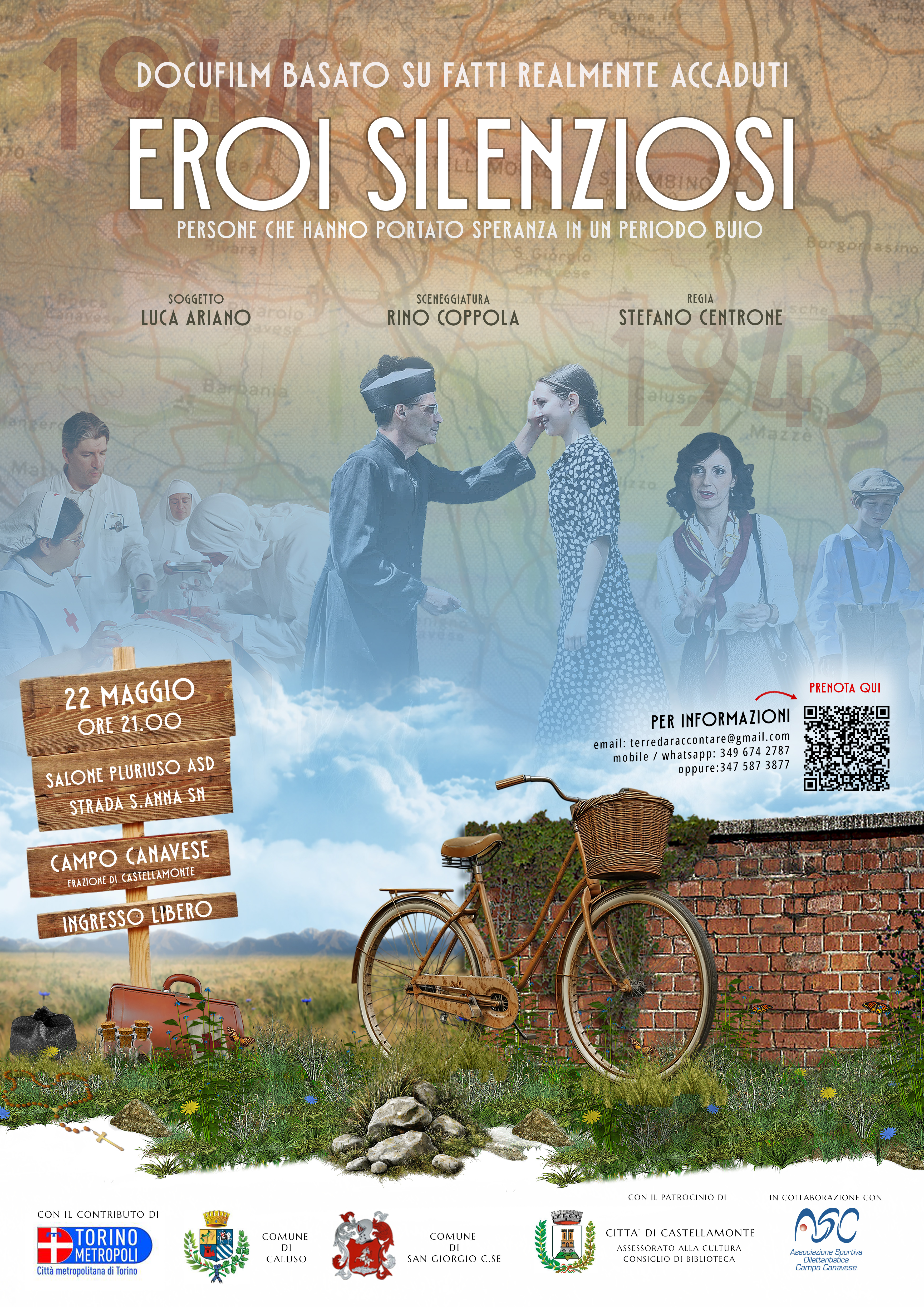 Anteprima manifesto "Eroi silenziosi" - Evento a  CAMPO CANAVESE 22/05/2026