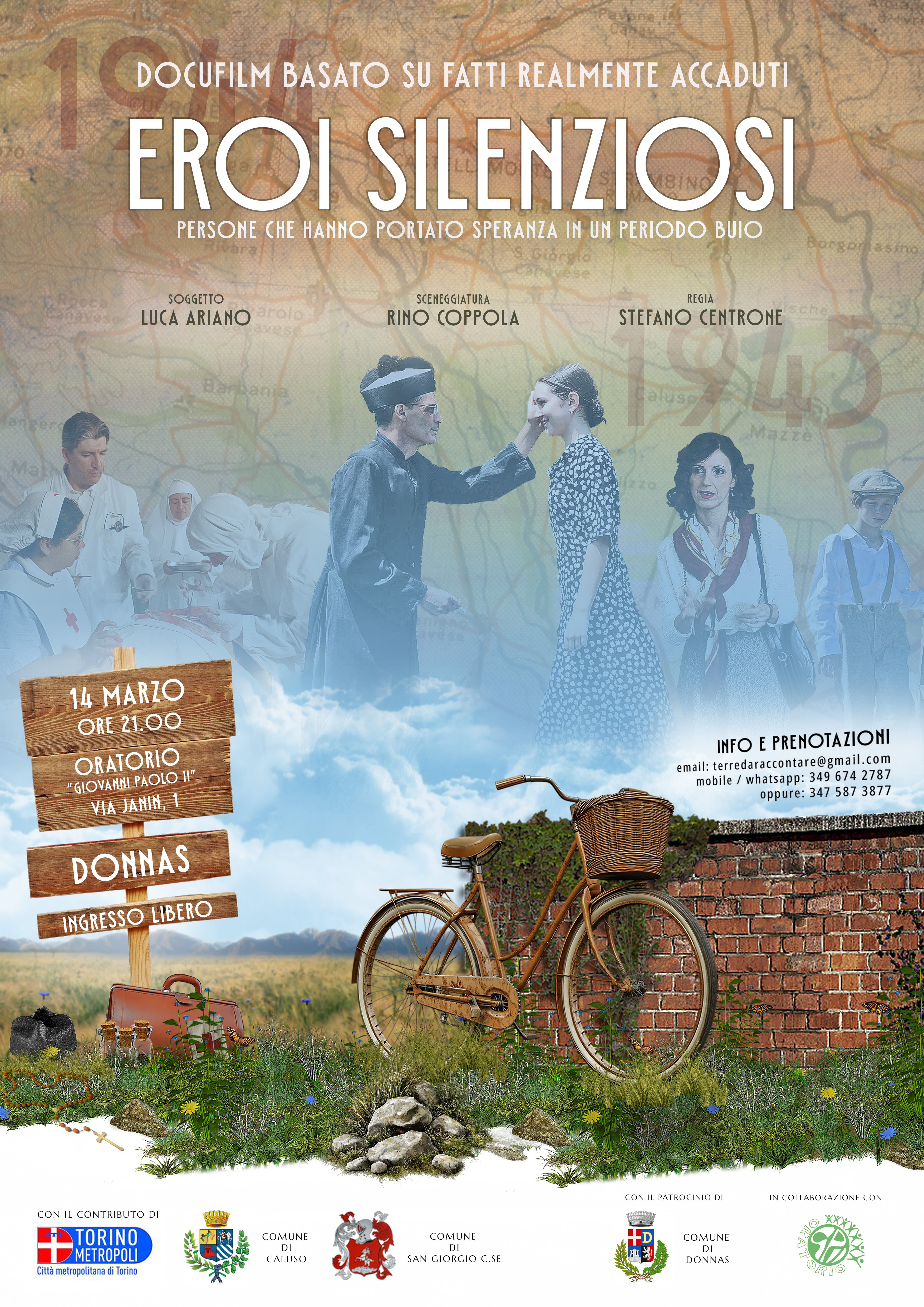 Anteprima manifesto "Eroi silenziosi" - Evento a DONNAS 14/03/2026