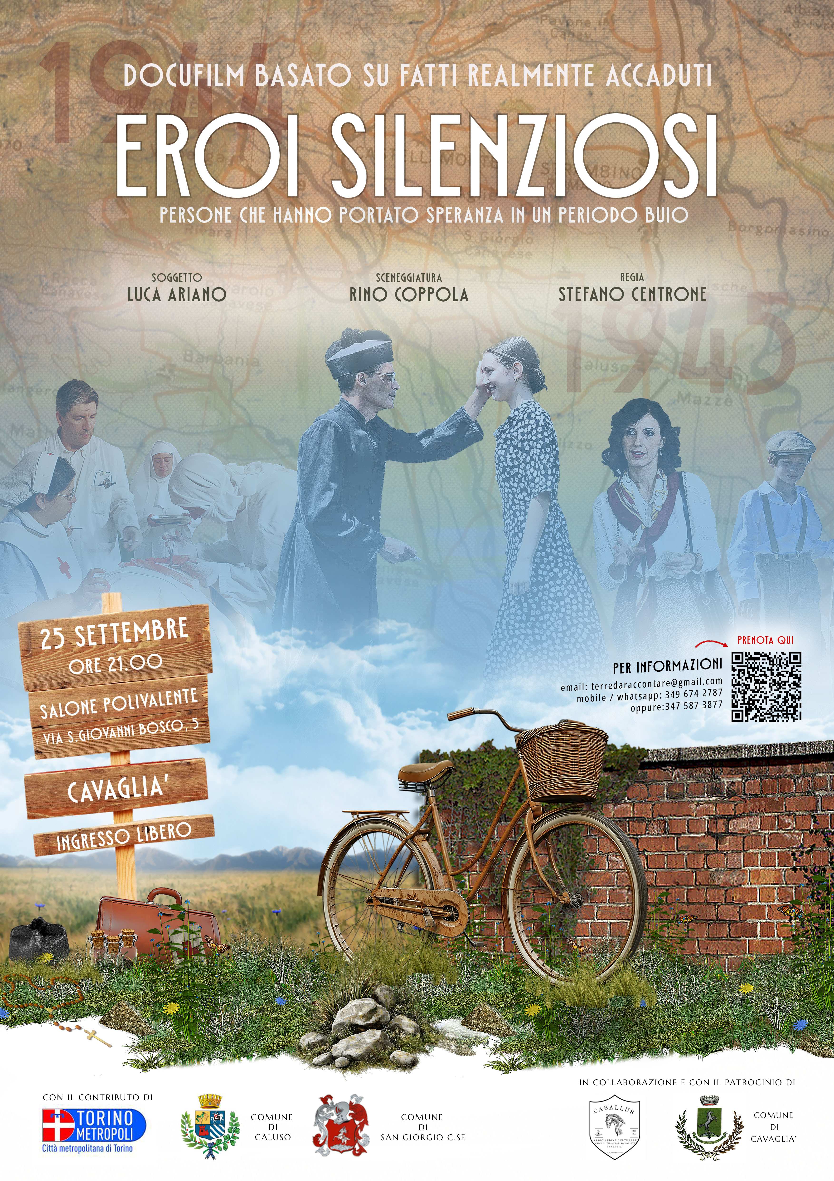 Anteprima manifesto "Eroi silenziosi" - Evento a CAVAGLIA' 25/09/2026