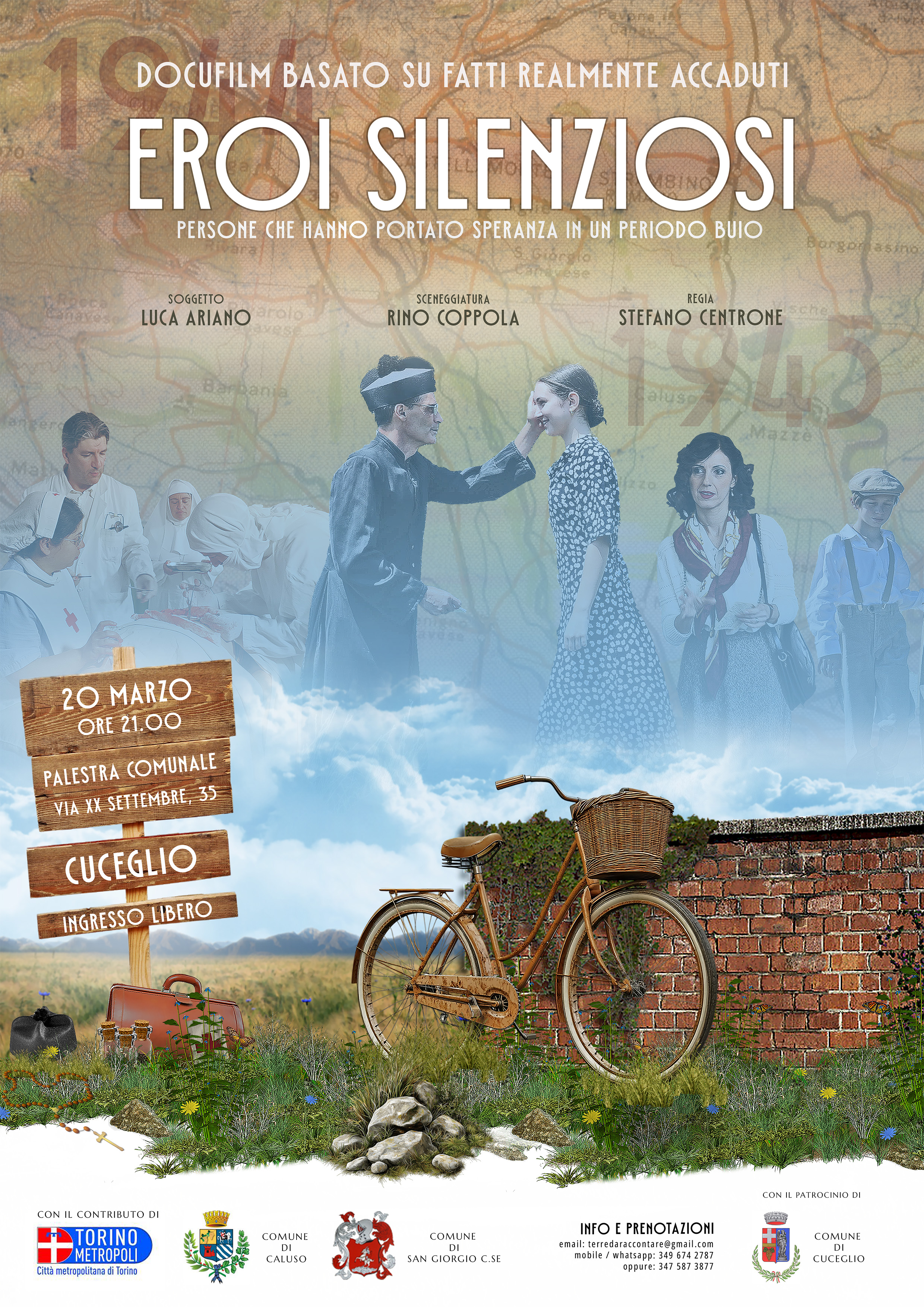 Anteprima manifesto "Eroi silenziosi" - Evento a CUCEGLIO 20/03/2026
