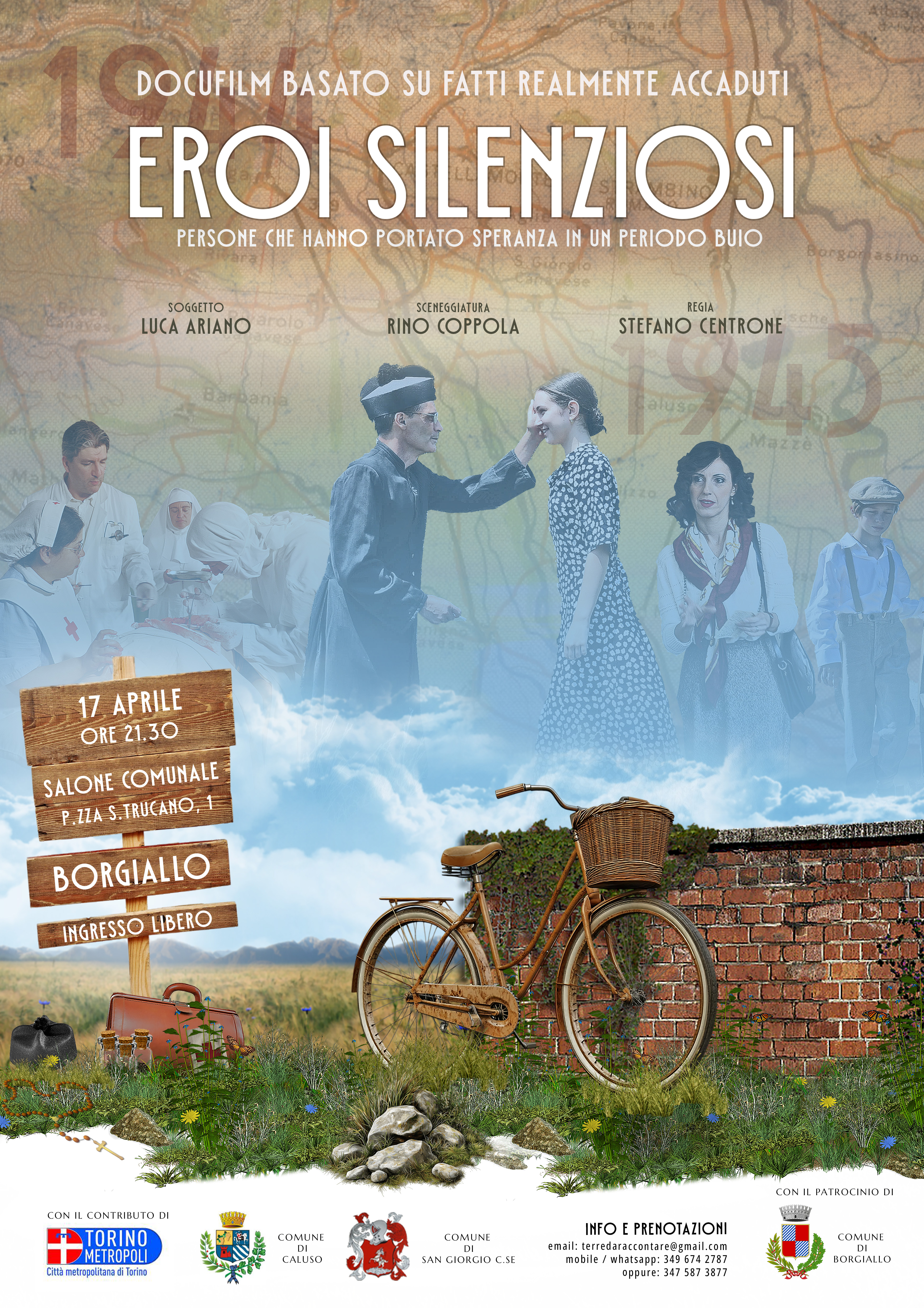 Anteprima manifesto "Eroi silenziosi" - Evento a  BORGIALLO 17/04/2026