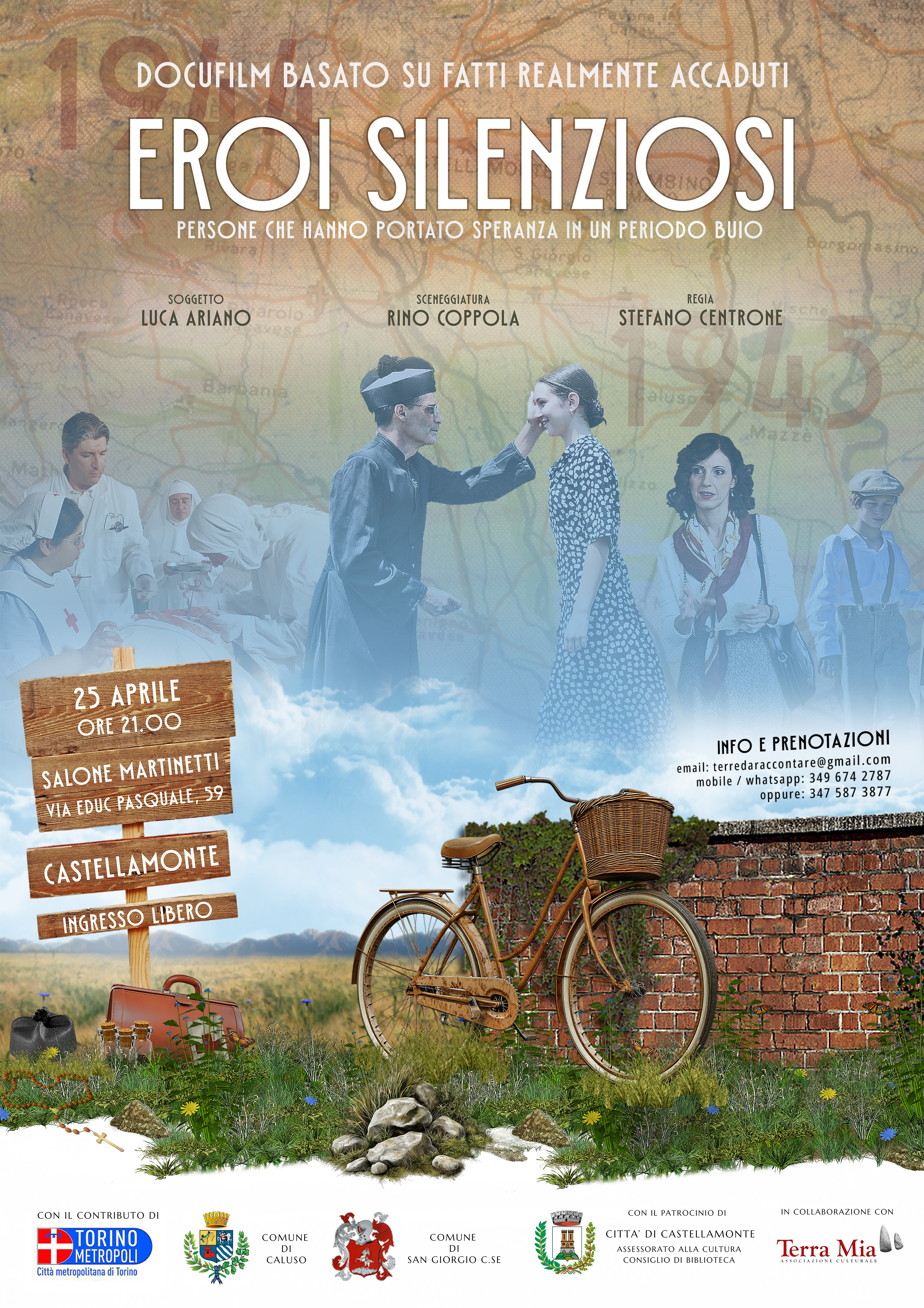 Anteprima manifesto "Eroi silenziosi" - Evento a  CASTELLAMONTE 25/04/2026