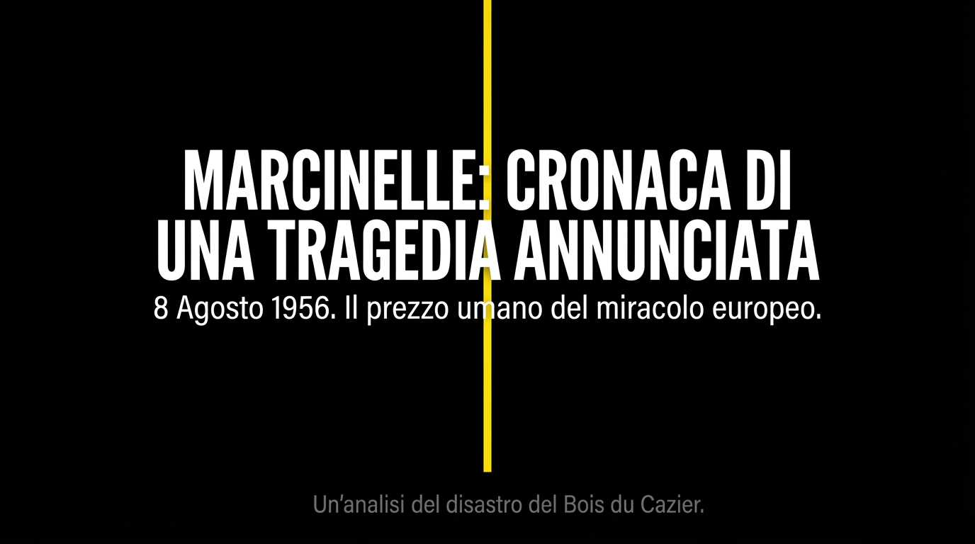 La tragedia di Marcinelle